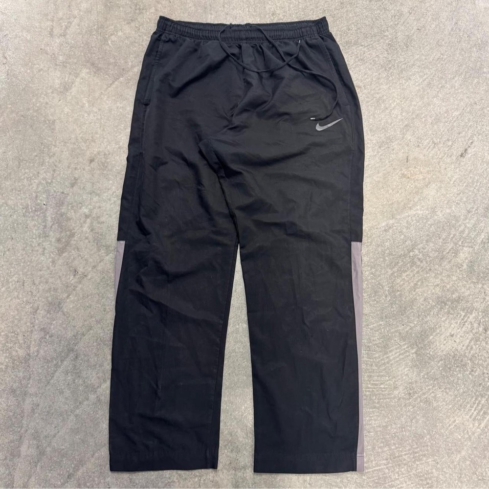 Vintage Nike Track Pants Black Baggy Gorpcore Straight Leg Athletic XXL